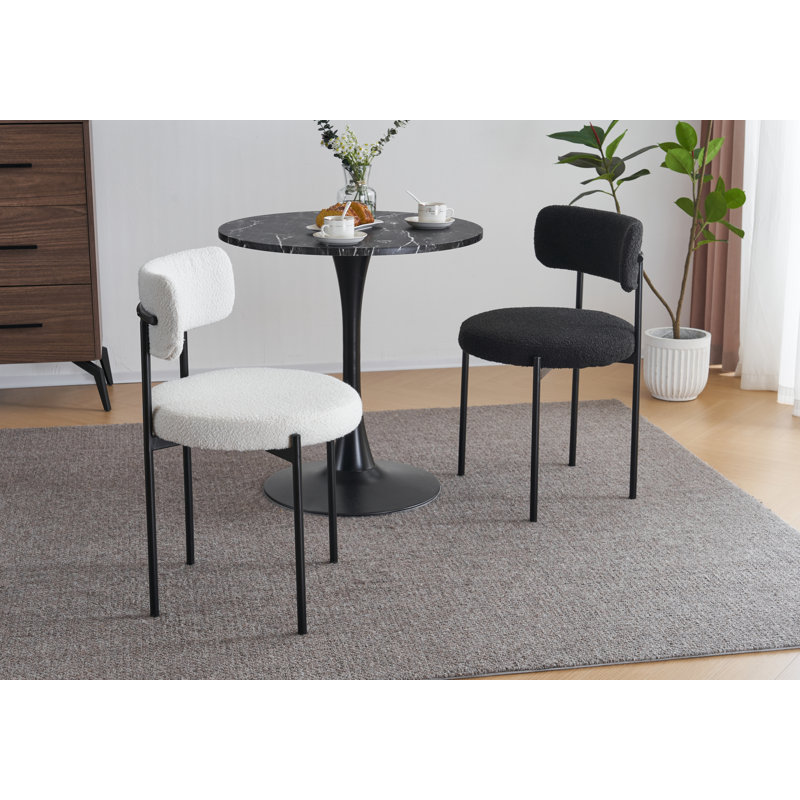 Chaise Wasser Boucle, Blanc
