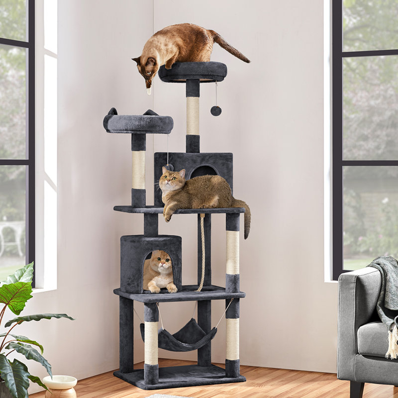 Arbre à chat 70 ", Gris foncé