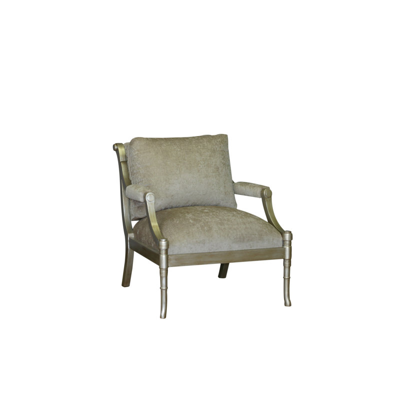 Fauteuil de 25 po de largeur Cochrane, Chenille blanc cassé