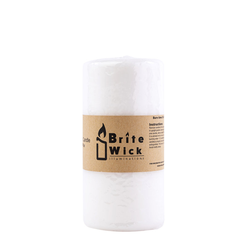 Unscented Pillar Candle