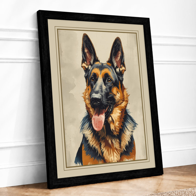 Loyal Gaze Modern - Print, Black, A4 - 29.7 x 21.0 cm