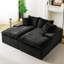 Multifunctional Double Chaise Lounge Turtle Velvet Upholstery Modern Style For Living Room & Bedroom Relaxation