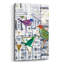 Art mural en verre acrylique 24 po x 36 po «Bird Intersection 1» par Lori Arbel-116352503