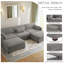 Canapé modulaire en velours côtelé Maelina -107665279-107665275