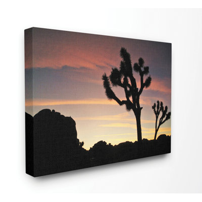 «Desert Tree Sunset Silhouette», impression