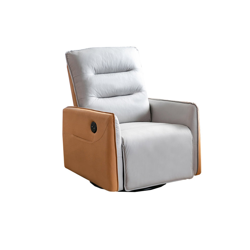 Fauteuil inclinable Scornik, Mélange de polyester gris / orange