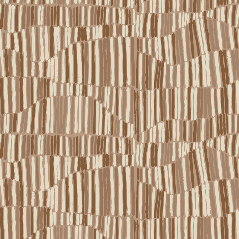 Papier peint jamaïcain, Non-collé, Brun cacao, Paper