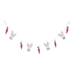 6' Red/White Chain Novelty Garland