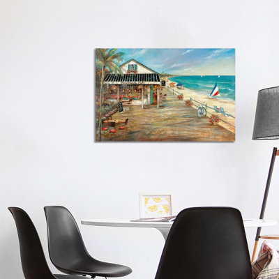 Boardwalk Café by Ruane Manning - Painting Print
