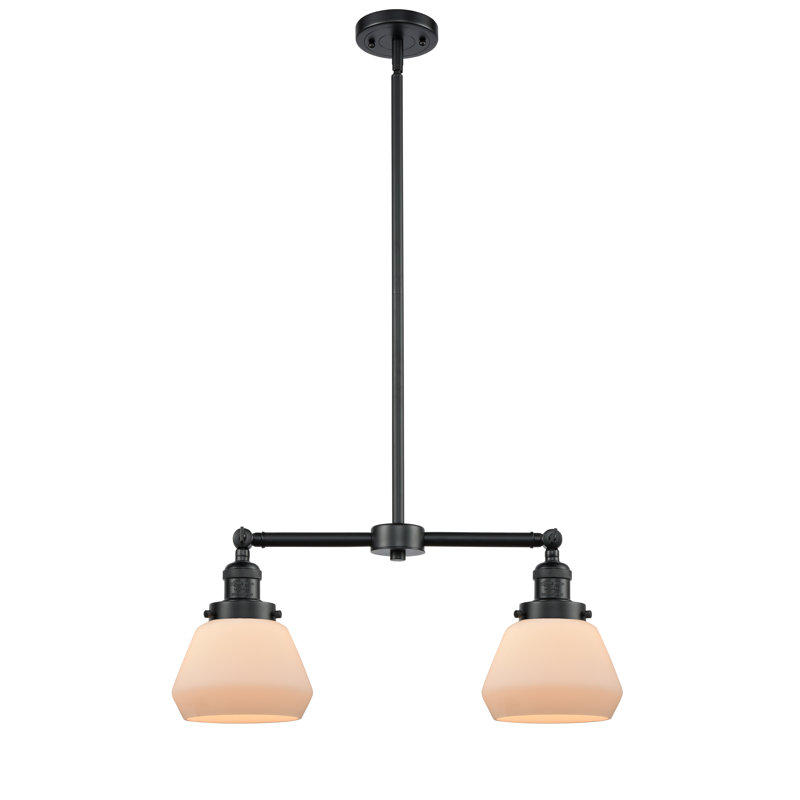 Chill 2 - Light Kitchen Island Pendant, Matte White Cased, No Bulb Included, Oil Rubbed Bronze