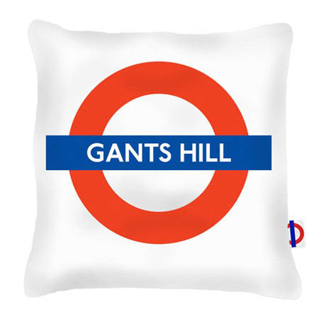 Gants Hill Tube Station London Transport Cushion