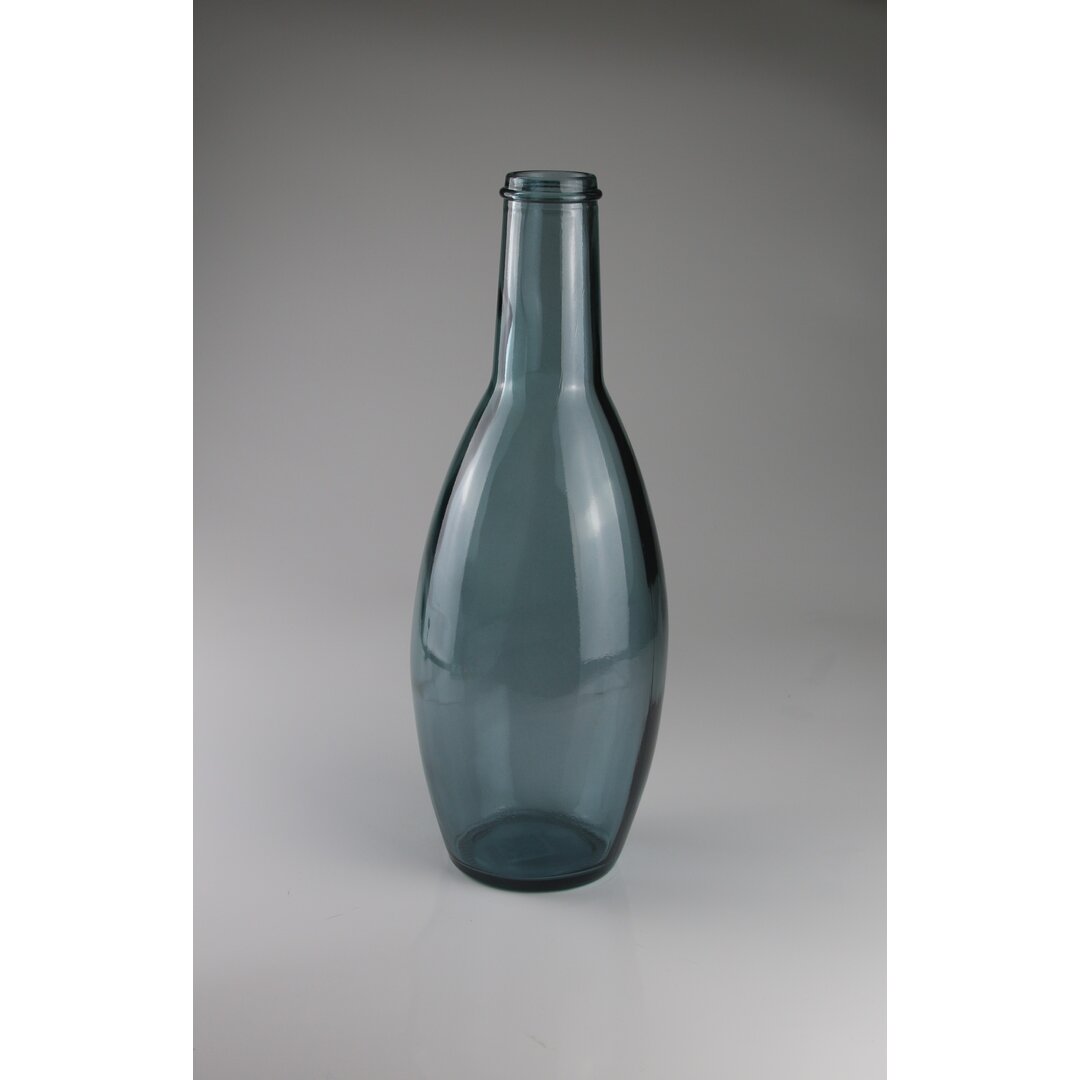 Vase Blau Recyc.Glas