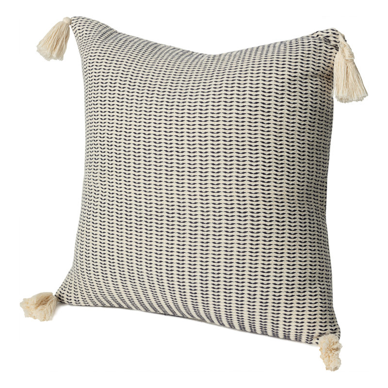 Housse de coussin Brenly, Marine, Polyester/ bourre en polyester