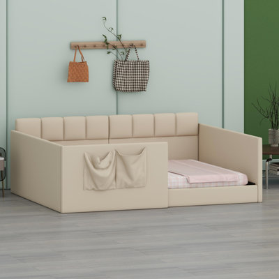 Multifunctional Daybed Sofa with High Side Panels, Side Entrance & Storage Solutions