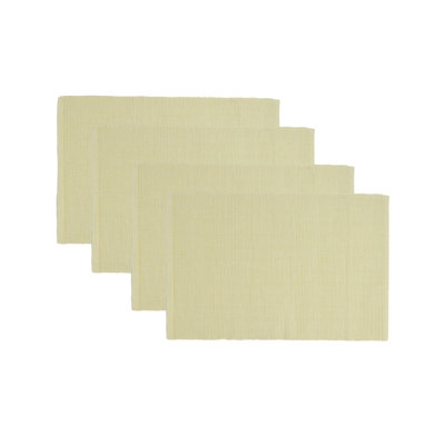 Solid Ribbed Placemat Set/4