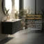 Base de meuble-lavabo mural moderne 48 po, texture grille, tiroirs à double couche avec découpe en U, glissières à fermeture en douceur DTC (lavabo non inclus)