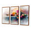 Bougie de Noël rose et orange Glow II - ensemble de décoration murale de Noël-107194158-107194162