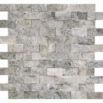 1" x 2" Travertine Brick Joint Mosaic Wall & Floor Tile