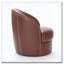 Fauteuil d'appoint pivotant en cuir-1903287108