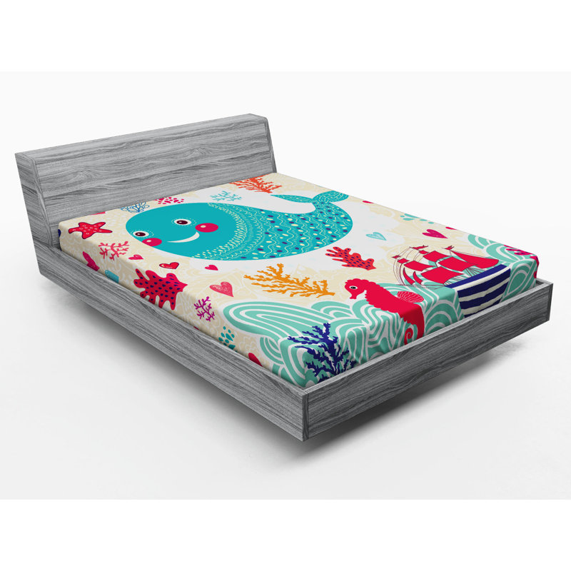 Ambesonne Microfiber Fitted Sheet