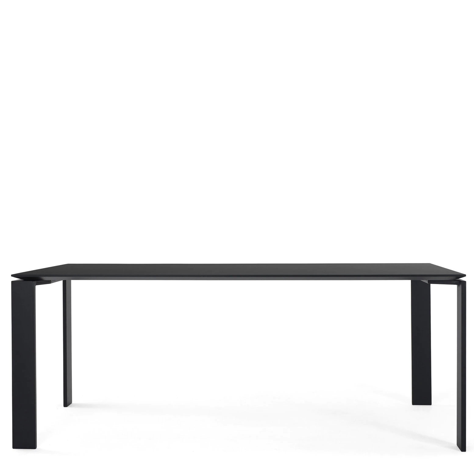 Four Dining Table, Black, 28" H x 75" W x 35" D