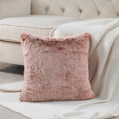 Housse de coussin lourd en fausse fourrure