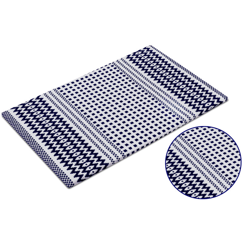 Ensemble de 2 tapis anti-fatigue Jonnatan, Bleu marine