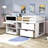 Gwendel Kids Twin Loft Bed with Drawers-953341521