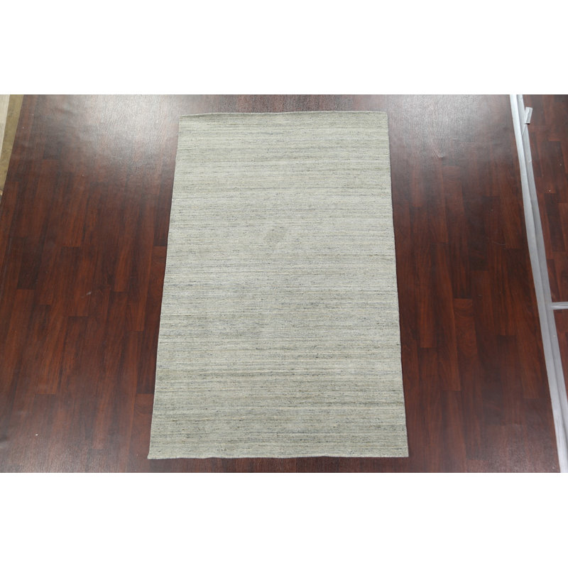 Tapis contemporain en laine noué à la main 5 x 8