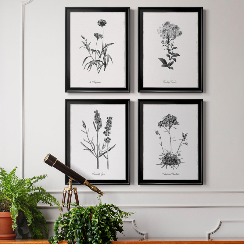 Simply Imperial - Ensemble de 4 photos sur toile tendues, Noir, H 18,5 po x l 98 po x P 1,5 po