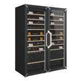 Goguette Dual Large Single Zone Wine Fridge – 300+ Bottle Capacity (Black)