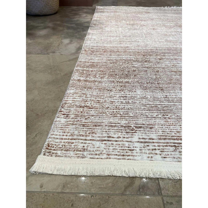 Tapis en coton avec envers antidérapant Kahleo, Carré 2 pi 7 po