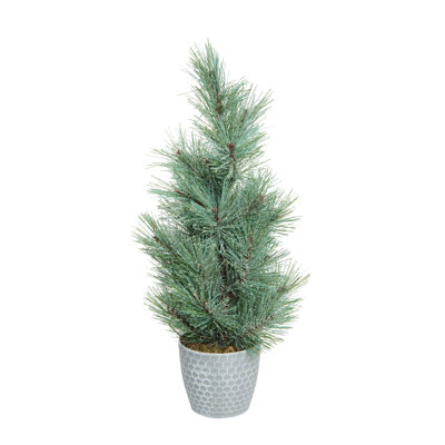 Artificial Green Christmas Traditional Tree in Bucket