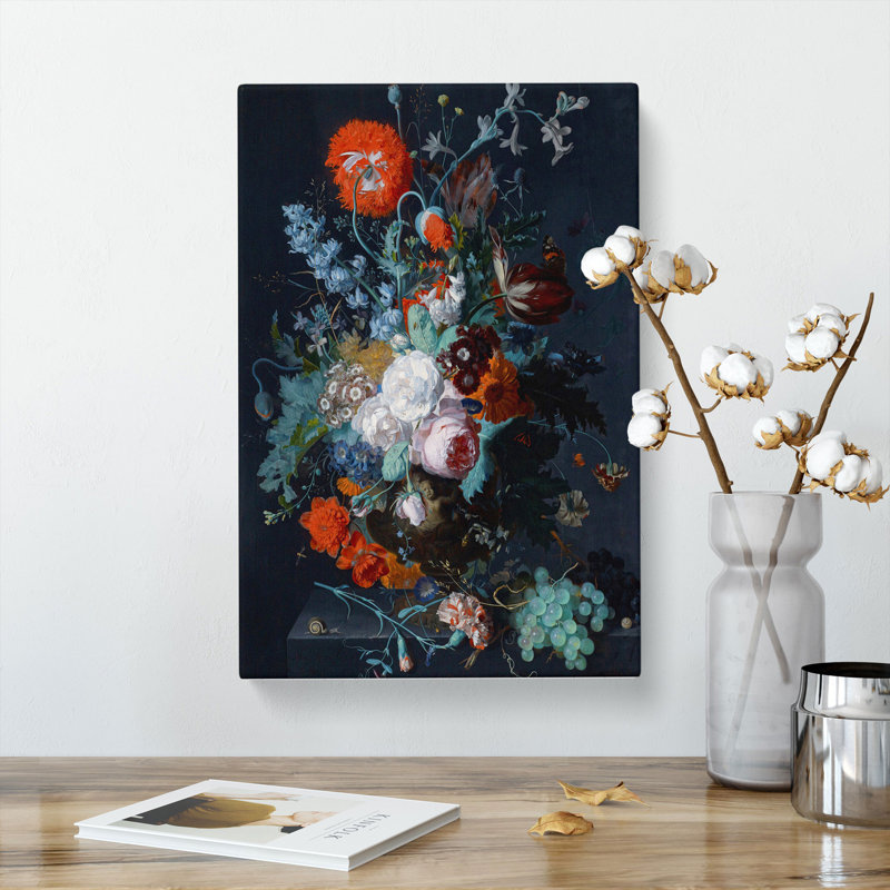 Still Life with Flowers Vol.1 by Jan Van Huysum - Wrapped Canvas, 60cm H x 40cm W x 3cm D