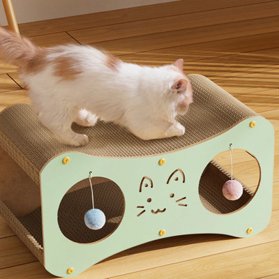 Cat Scratching Board Tunnel Cat House M