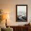 Art mural sur toile «Misty Winding River» en noir et blanc-1566697635