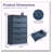 5 Drawers Dresser for Bedroom, 45" Tall Dresser with Curved Profile Design-935046405