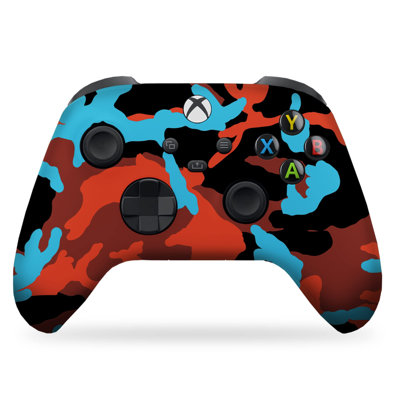 DreamController Blue Bloood Camo Custom X-box Controller Wireless compatible with X-box One/Series X/S Proudly Customized in USA with Permanent HYDRO-DIP Printing (NOT JUST A SKIN)