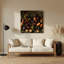 «Fruit Pluot», art mural en métal brun-1961761293