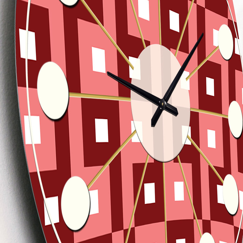 Horloge murale rétro Mid-Century, Petit