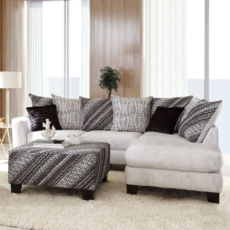Canapé modulaire rembourré 2 pièces Hardden