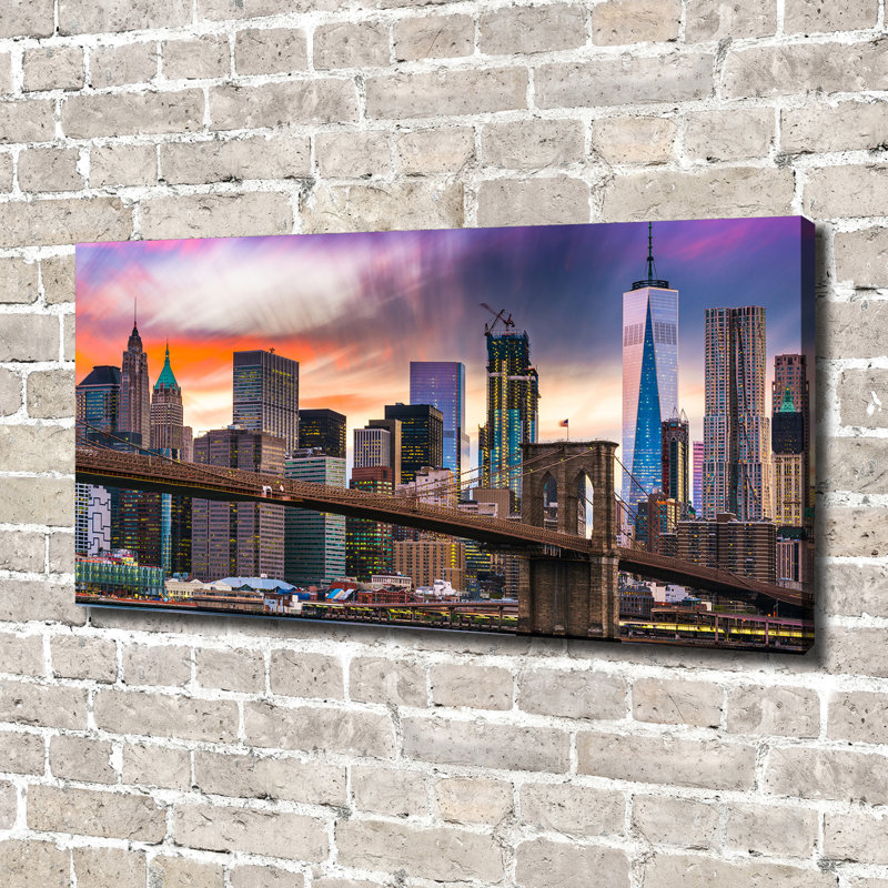 Manhattan New York - No Frame Print on Canvas