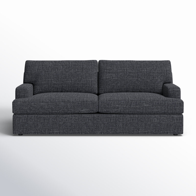 Cleo 84" Upholstered Custom Sleeper Sofa, Nomad Indigo Performance Chenille