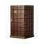 Armoire à bijoux rectangulaire en bois massif noisette