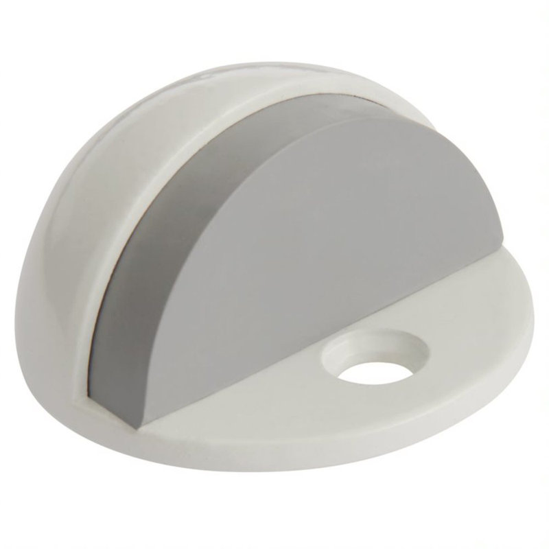 Ensemble de butées de porte de dôme à fixation au sol, 10, Blanc