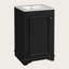 Meuble-lavabo moderne de 20 po avec lavabo en céramique, meuble-lavabo sur pied simple avec porte à fermeture en douceur et tablette réglable, petite armoire de rangement en bois massif-1928302331