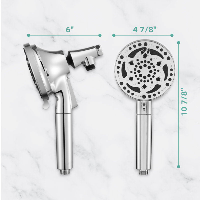 Removable 7-Spray Shower Head with Rough in-Valve, Chrome