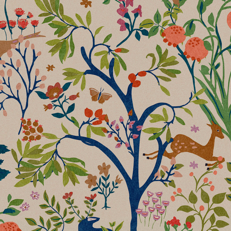 Joules Animal Print Double Roll, Antique Cream