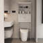 Étagère de rangement pour salle de bain à 2 niveaux