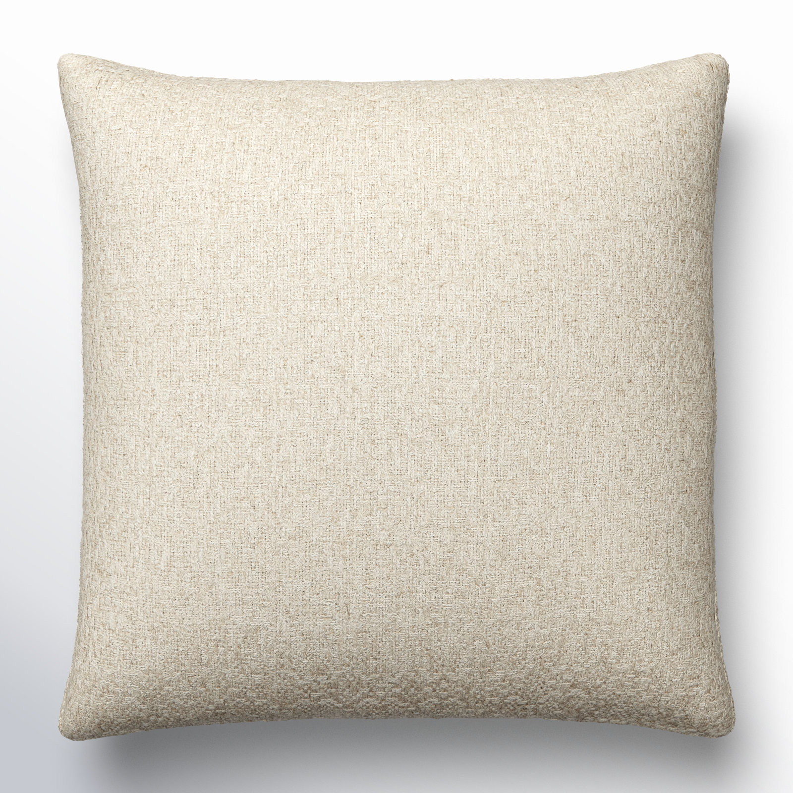 Alcona Throw Pillow, 18"H x 18"W, Down, Beige